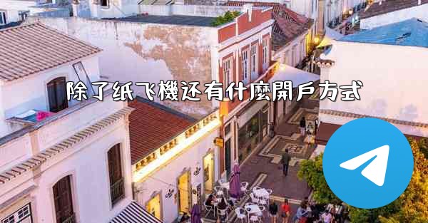 除了纸飞機还有什麼開戶方式