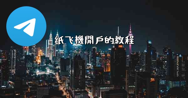 <b>纸飞機開戶的教程</b>