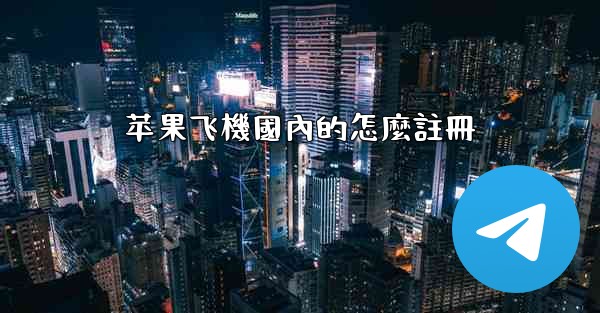 苹果飞機國內的怎麼註冊