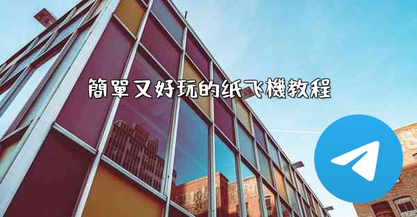 簡單又好玩的纸飞機教程