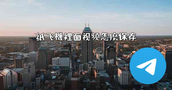 纸飞機裡面视频怎麼保存
