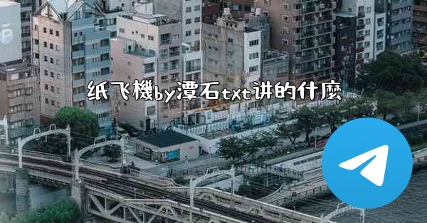 纸飞機by潭石txt讲的什麼