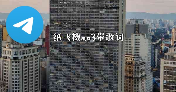 纸飞機mp3带歌词