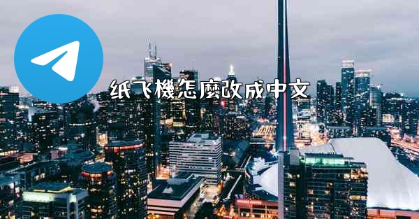 纸飞機怎麼改成中文