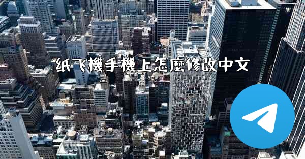 纸飞機手機上怎麼修改中文