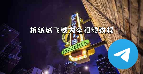 折纸纸飞機大全视频教程