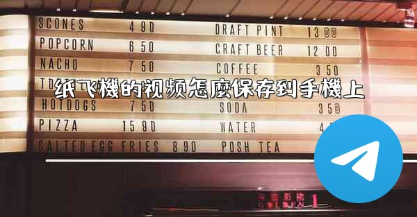 纸飞機的视频怎麼保存到手機上