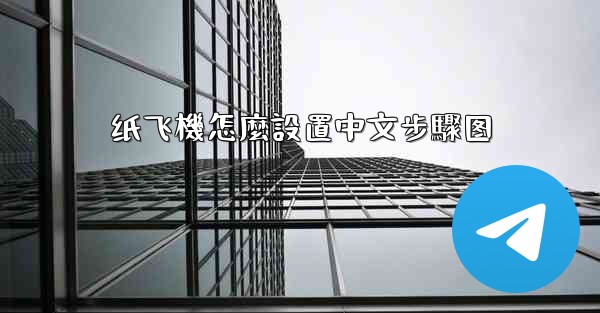 纸飞機怎麼設置中文步驟图