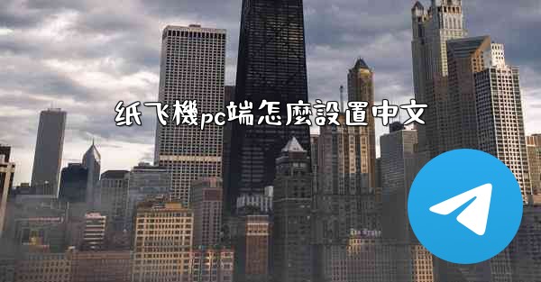 纸飞機pc端怎麼設置中文