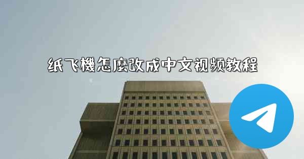 纸飞機怎麼改成中文视频教程