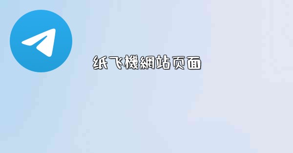 纸飞機網站页面