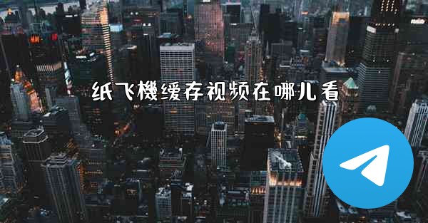 纸飞機缓存视频在哪儿看