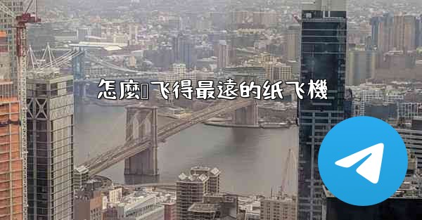 怎麼叠飞得最遠的纸飞機