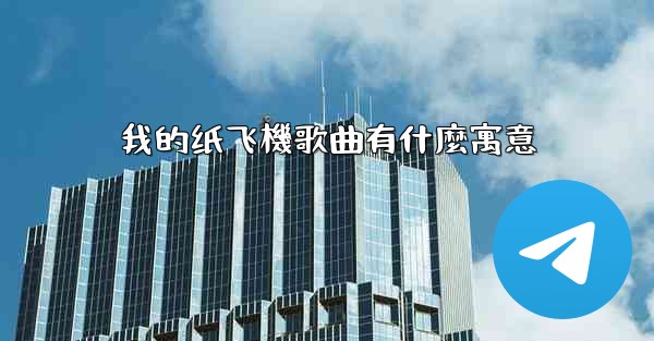 我的纸飞機歌曲有什麼寓意