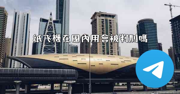 纸飞機在國內用會被判刑嗎