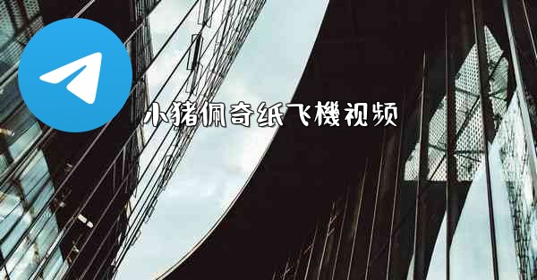 小猪佩奇纸飞機视频