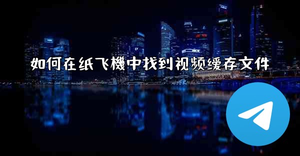 <b>如何在纸飞機中找到视频缓存文件</b>