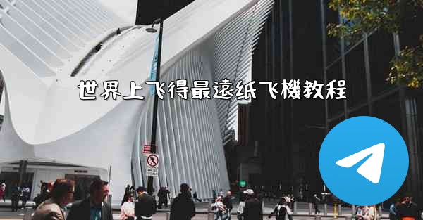 世界上飞得最遠纸飞機教程