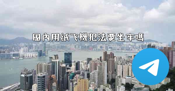 國內用纸飞機犯法要坐牢嗎