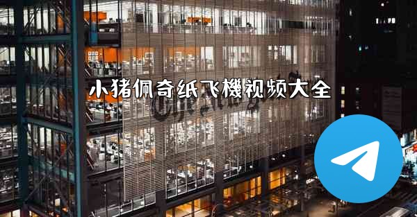 小猪佩奇纸飞機视频大全