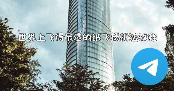 世界上飞得最遠的纸飞機折法教程