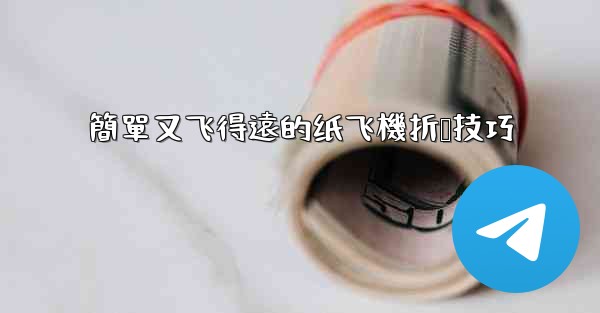 簡單又飞得遠的纸飞機折叠技巧