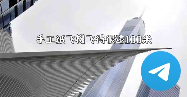 手工纸飞機飞得很遠100米