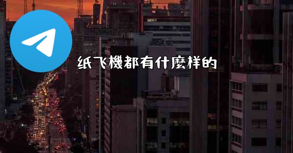 纸飞機都有什麼样的