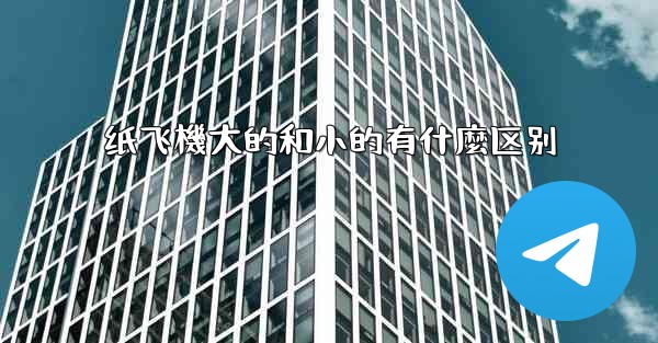 纸飞機大的和小的有什麼区别