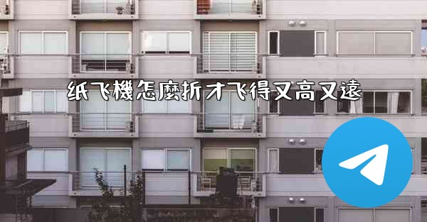 纸飞機怎麼折才飞得又高又遠