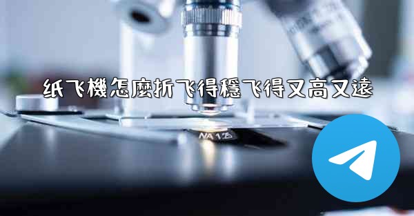 纸飞機怎麼折飞得穩飞得又高又遠