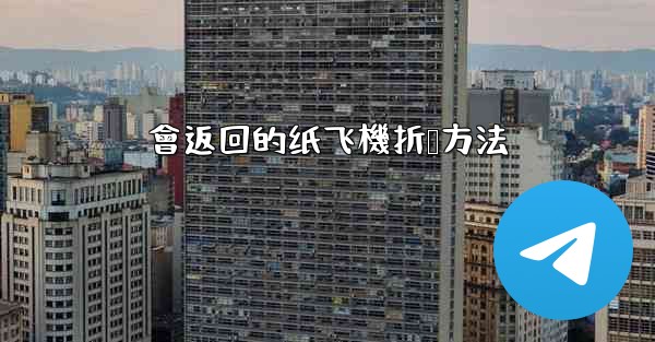 會返回的纸飞機折叠方法