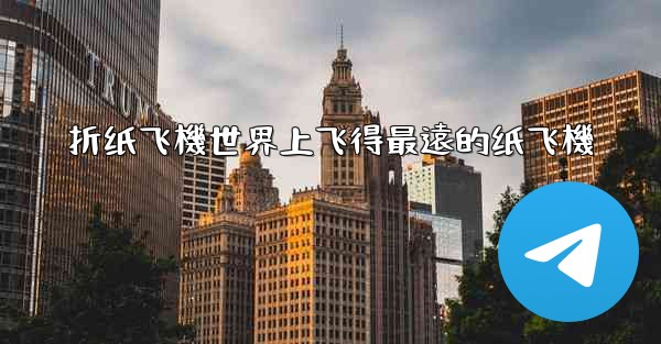 折纸飞機世界上飞得最遠的纸飞機