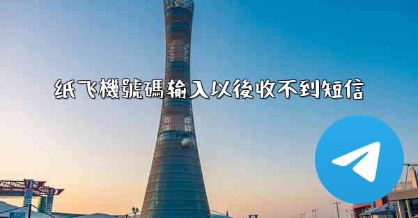 <b>纸飞機號碼输入以後收不到短信</b>