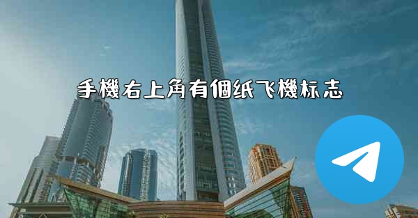 手機右上角有個纸飞機标志