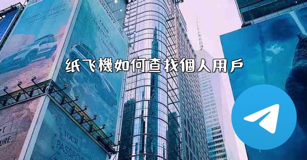 纸飞機如何查找個人用戶