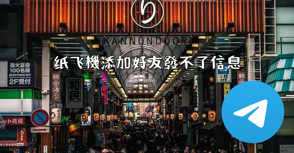 <b>纸飞機添加好友發不了信息</b>