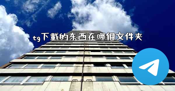 <b>tg下載的东西在哪個文件夹</b>