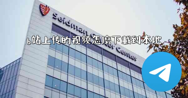 b站上传的视频怎麼下載到本地