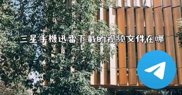 三星手機迅雷下載的视频文件在哪