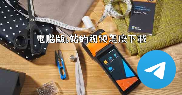 電腦版b站的视频怎麼下載