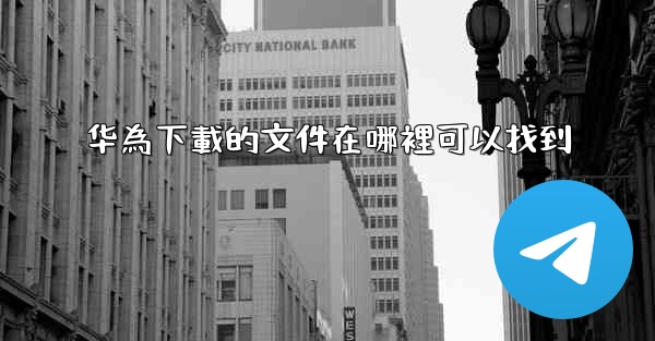 华為下載的文件在哪裡可以找到