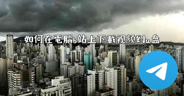 <b>如何在電腦b站上下載视频到u盘</b>