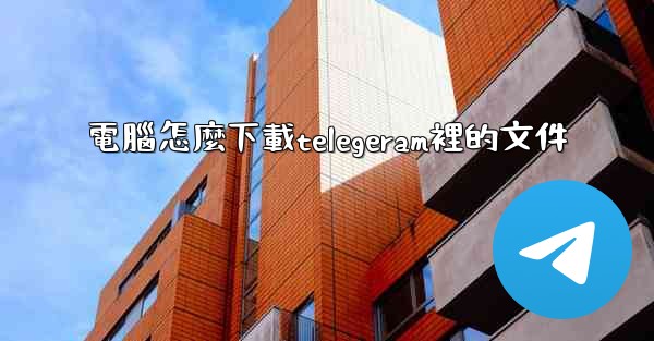 電腦怎麼下載telegeram裡的文件