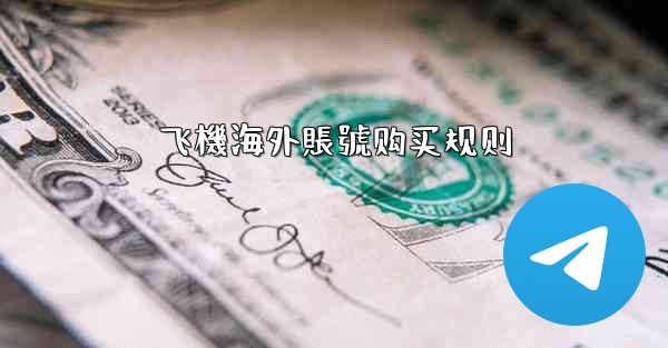 飞機海外賬號购买规则