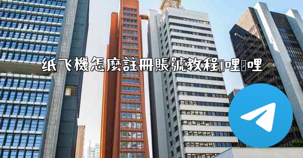 纸飞機怎麼註冊賬號教程哔哩哔哩