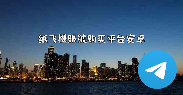 纸飞機賬號购买平台安卓