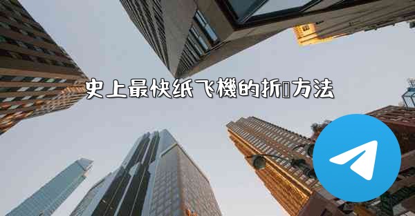 史上最快纸飞機的折叠方法