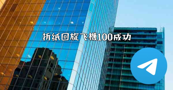 折纸回旋飞機100成功