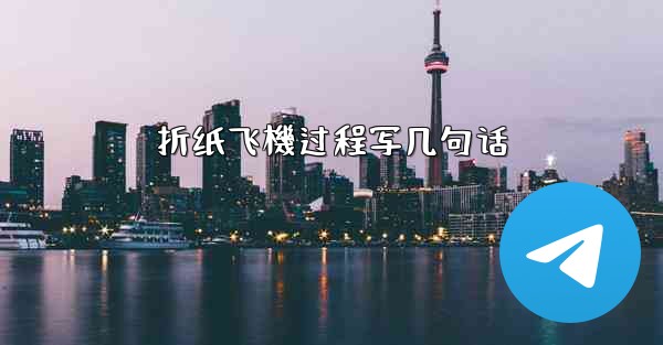 折纸飞機过程写几句话